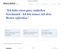 Tablet Screenshot of bulldog-group.com